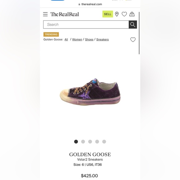 Golden Goose Shoes - golden goose purple velvet 36 Authentic